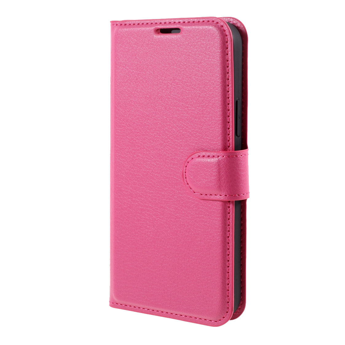 Litchi Surface Shell Leather Case with Stand for iPhone 12 Pro/12 Mobile Phone Accessories