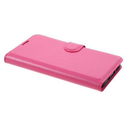 Litchi Surface Shell Leather Case with Stand for iPhone 12 Pro/12 Mobile Phone Accessories