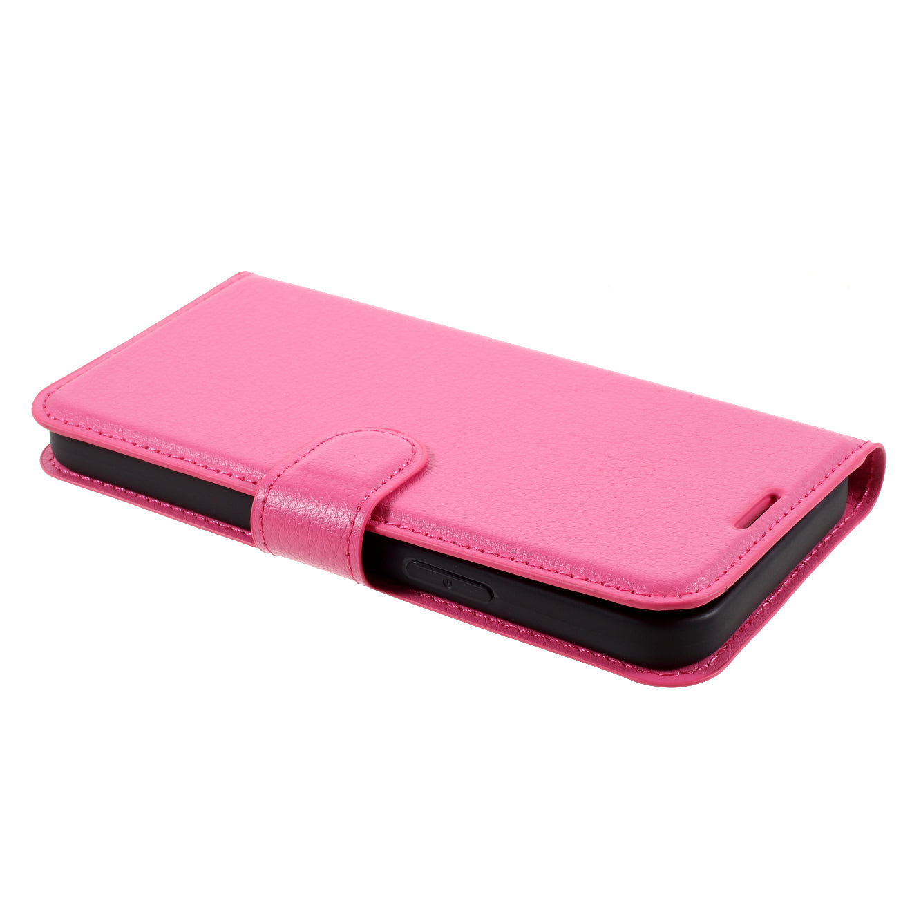 Litchi Surface Shell Leather Case with Stand for iPhone 12 Pro/12 Mobile Phone Accessories