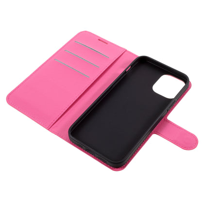 Litchi Surface Shell Leather Case with Stand for iPhone 12 Pro/12 Mobile Phone Accessories