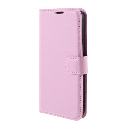 Litchi Surface Shell Leather Case with Stand for iPhone 12 Pro/12 Mobile Phone Accessories