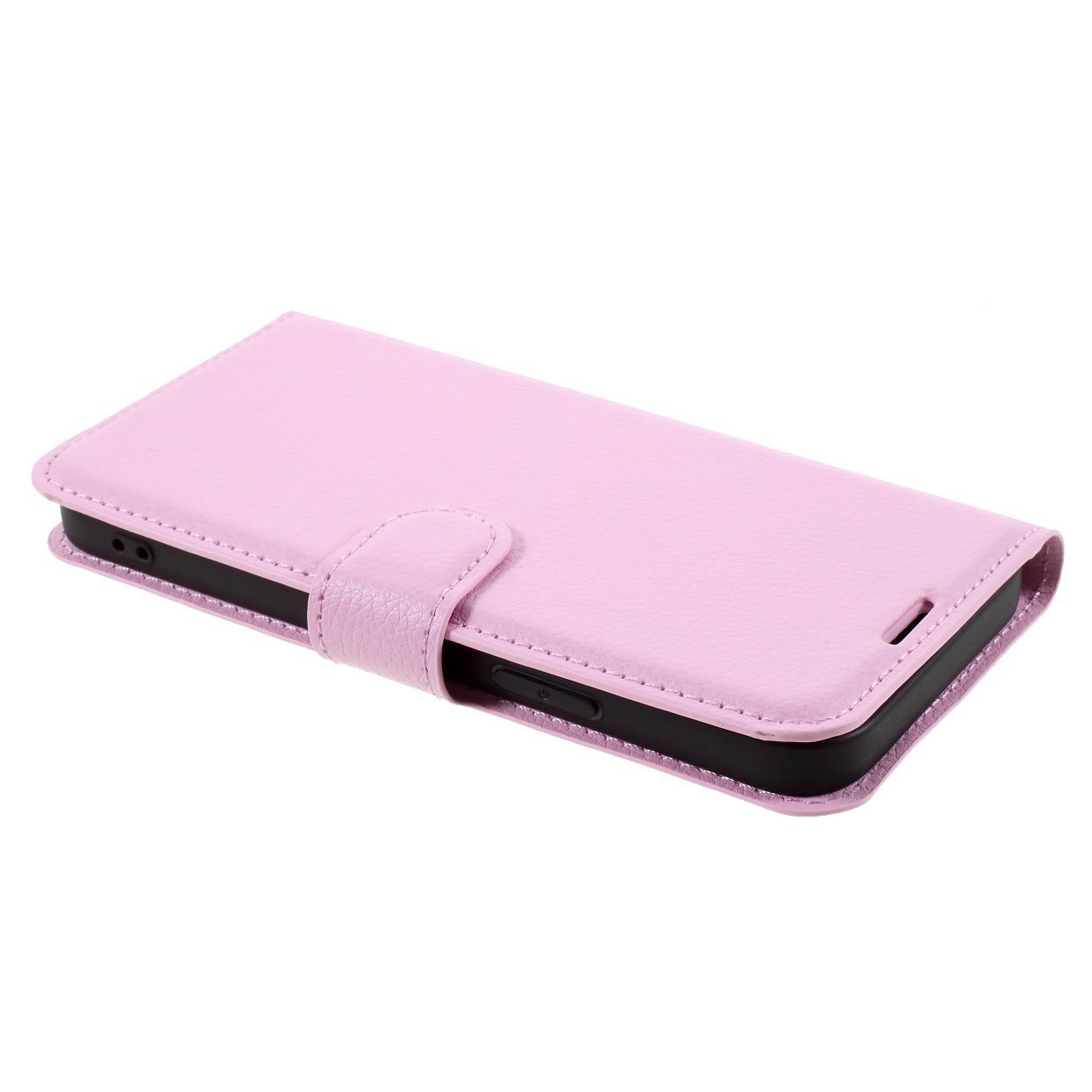 Litchi Surface Shell Leather Case with Stand for iPhone 12 Pro/12 Mobile Phone Accessories