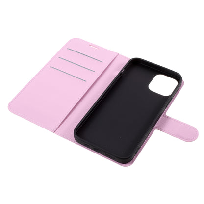Litchi Surface Shell Leather Case with Stand for iPhone 12 Pro/12 Mobile Phone Accessories