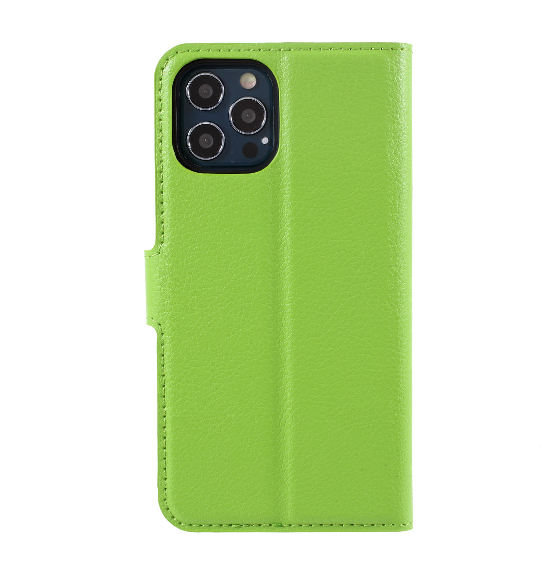 Litchi Surface Shell Leather Case with Stand for iPhone 12 Pro/12 Mobile Phone Accessories