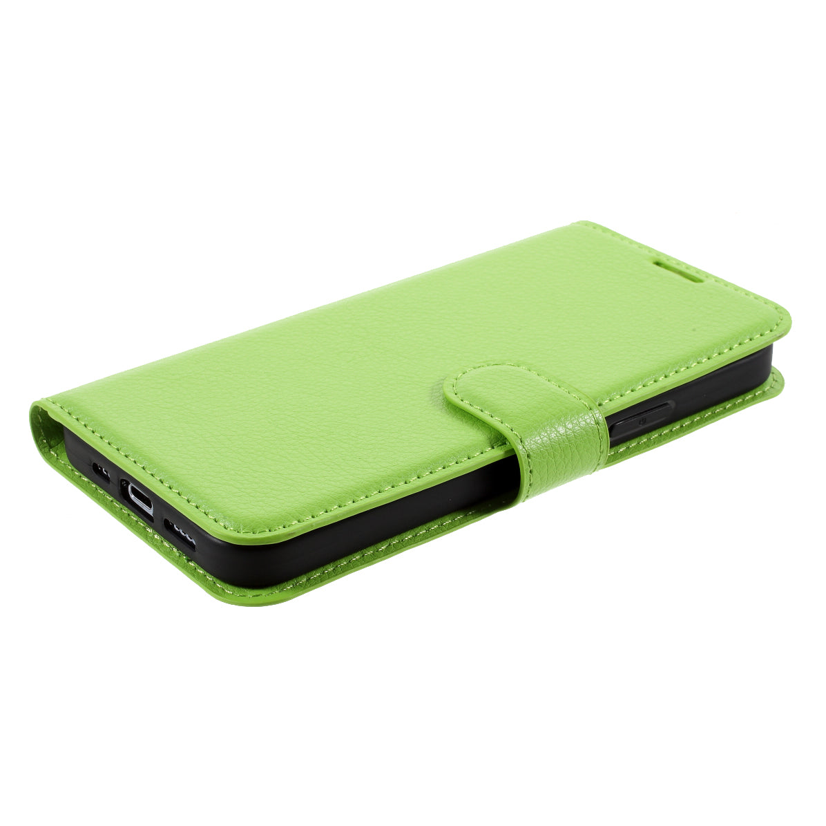 Litchi Surface Shell Leather Case with Stand for iPhone 12 Pro/12 Mobile Phone Accessories