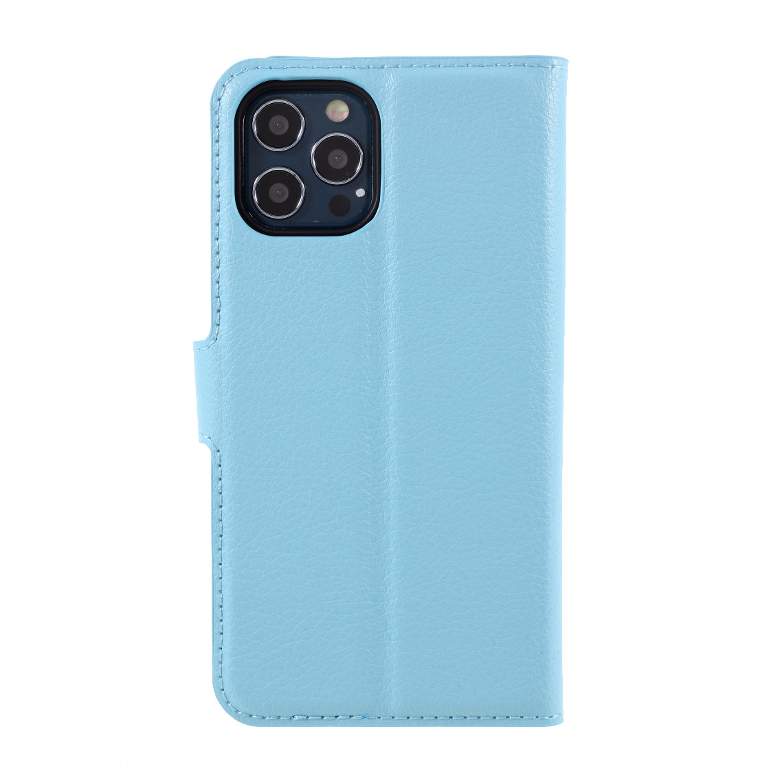 Litchi Surface Shell Leather Case with Stand for iPhone 12 Pro/12 Mobile Phone Accessories