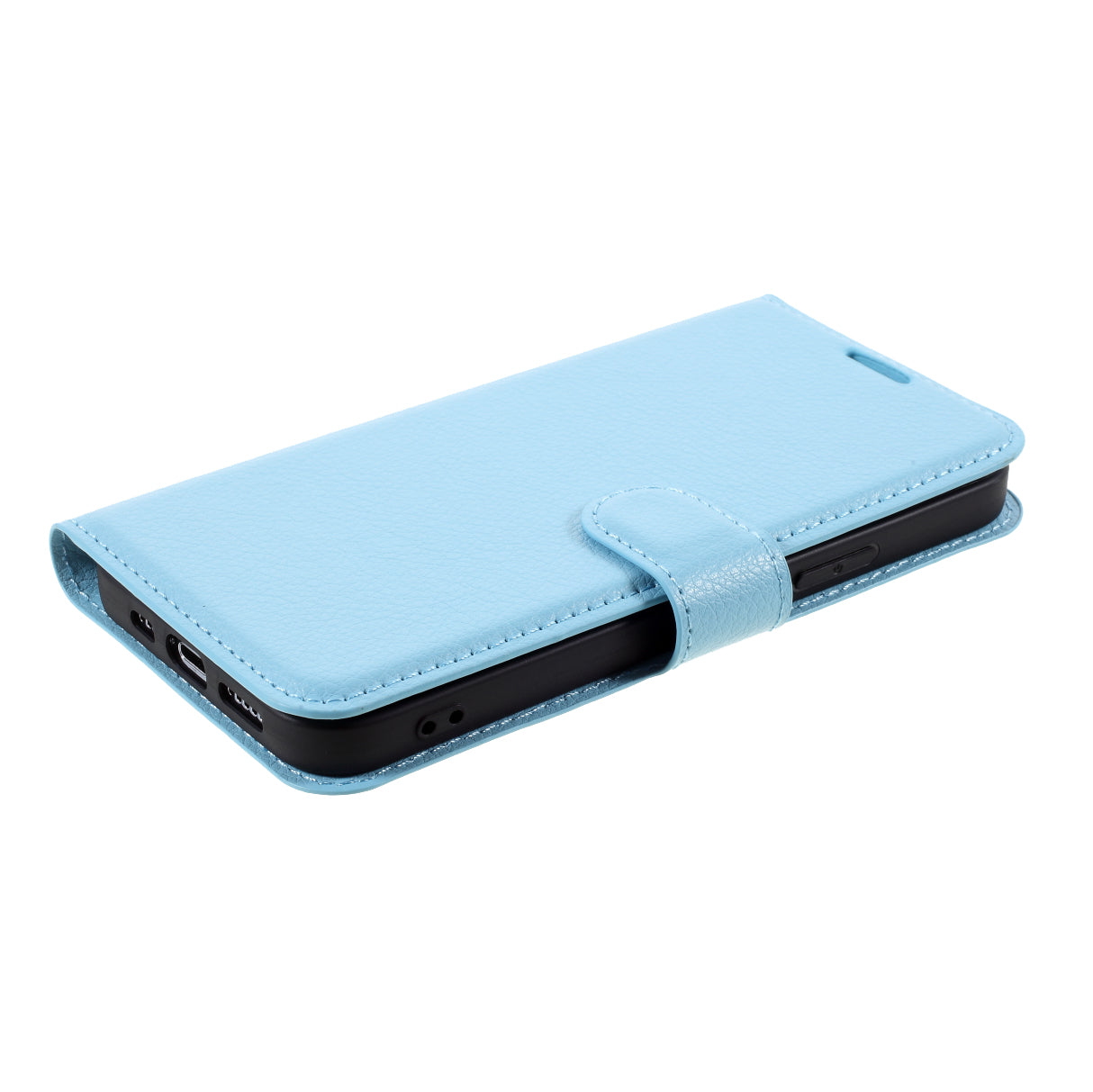 Litchi Surface Shell Leather Case with Stand for iPhone 12 Pro/12 Mobile Phone Accessories