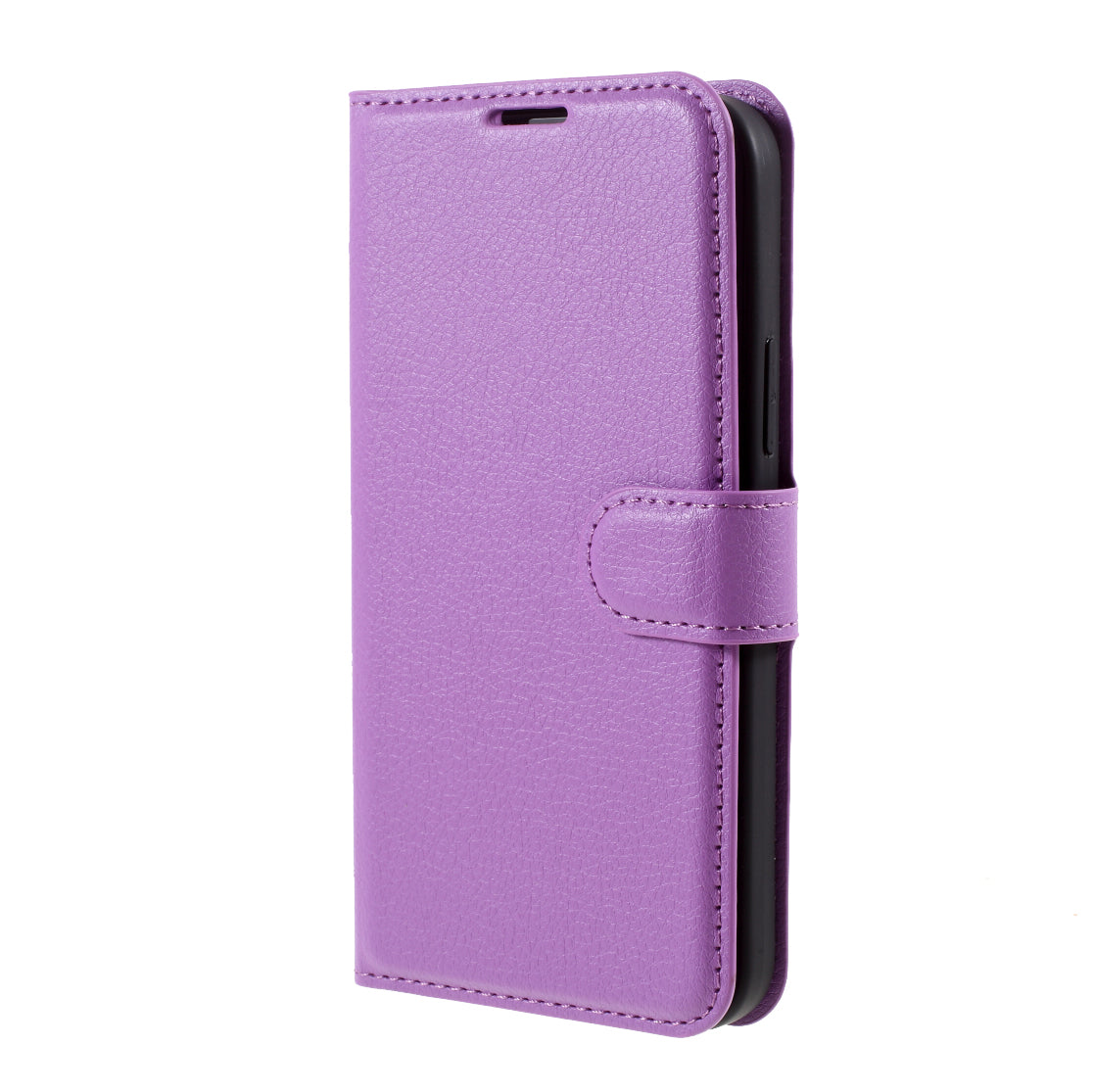 Litchi Surface Shell Leather Case with Stand for iPhone 12 Pro/12 Mobile Phone Accessories
