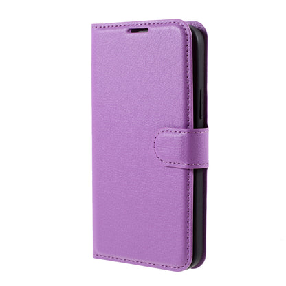 Litchi Surface Shell Leather Case with Stand for iPhone 12 Pro/12 Mobile Phone Accessories