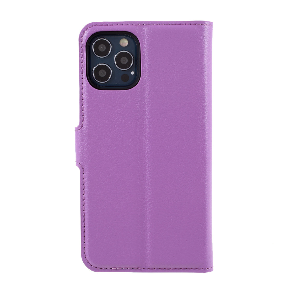 Litchi Surface Shell Leather Case with Stand for iPhone 12 Pro/12 Mobile Phone Accessories