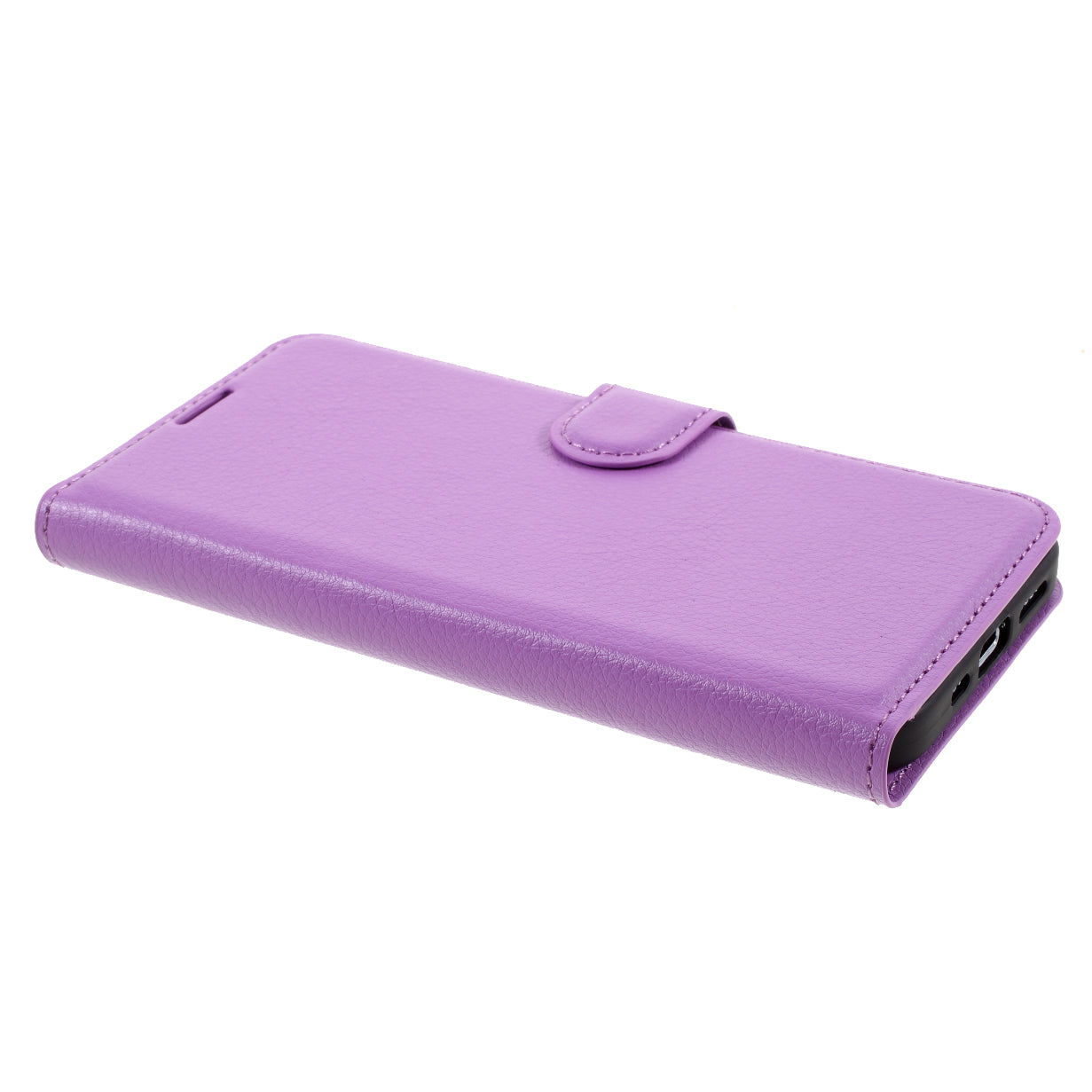 Litchi Surface Shell Leather Case with Stand for iPhone 12 Pro/12 Mobile Phone Accessories
