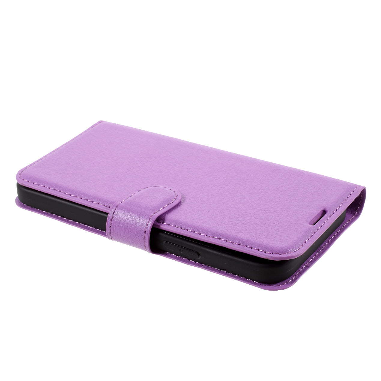 Litchi Surface Shell Leather Case with Stand for iPhone 12 Pro/12 Mobile Phone Accessories
