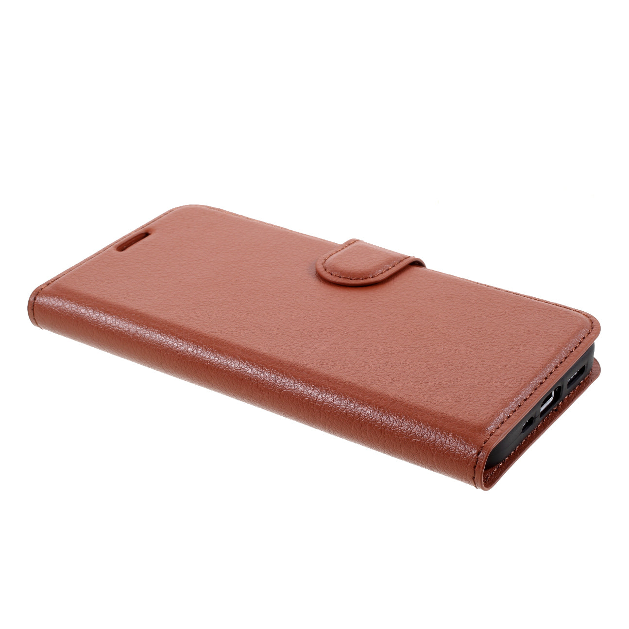 Litchi Surface Shell Leather Case with Stand for iPhone 12 Pro/12 Mobile Phone Accessories