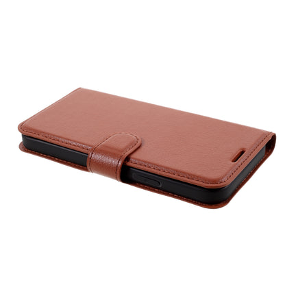 Litchi Surface Shell Leather Case with Stand for iPhone 12 Pro/12 Mobile Phone Accessories