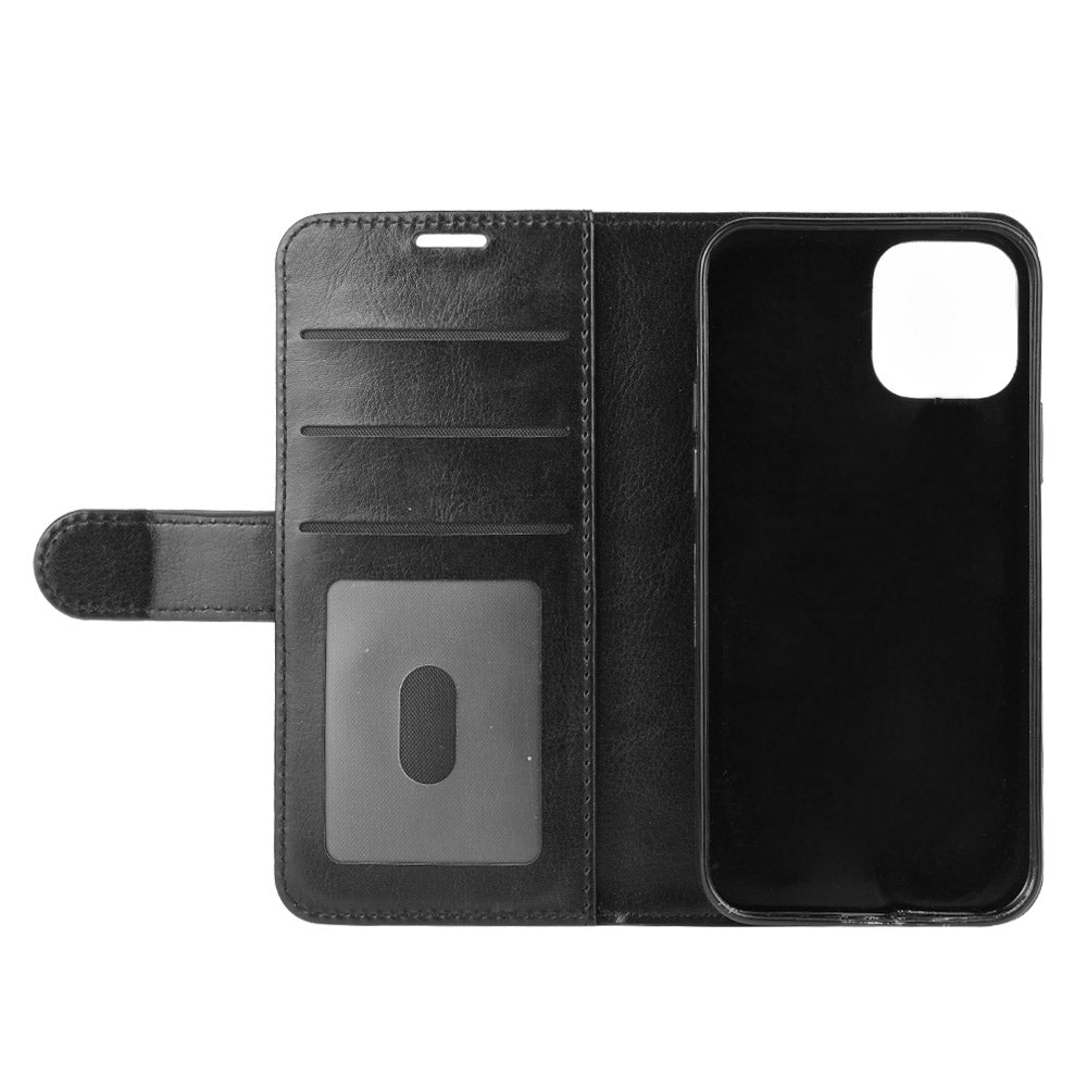 Crazy Horse Wallet Leather Stand Cell Phone Case for iPhone 12