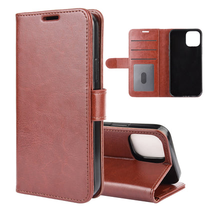 Crazy Horse Wallet Leather Stand Cell Phone Case for iPhone 12