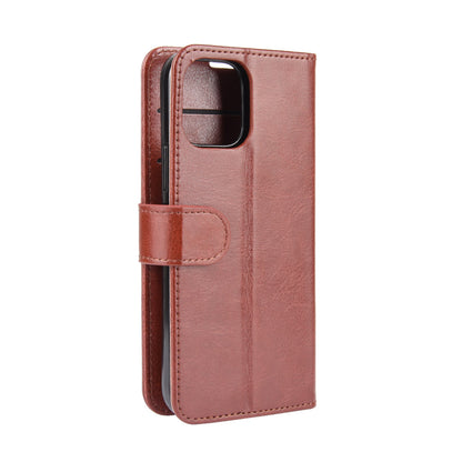 Crazy Horse Wallet Leather Stand Cell Phone Case for iPhone 12
