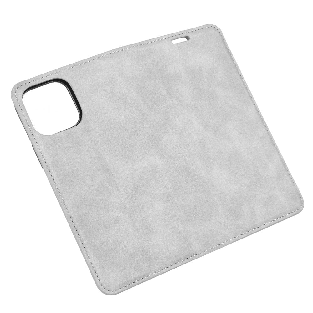 Silky Touch Leather Shell Wallet Stand Case for iPhone 12