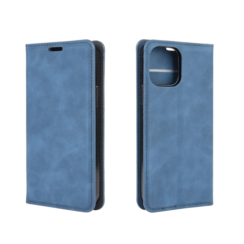 Silky Touch Leather Shell Wallet Stand Case for iPhone 12