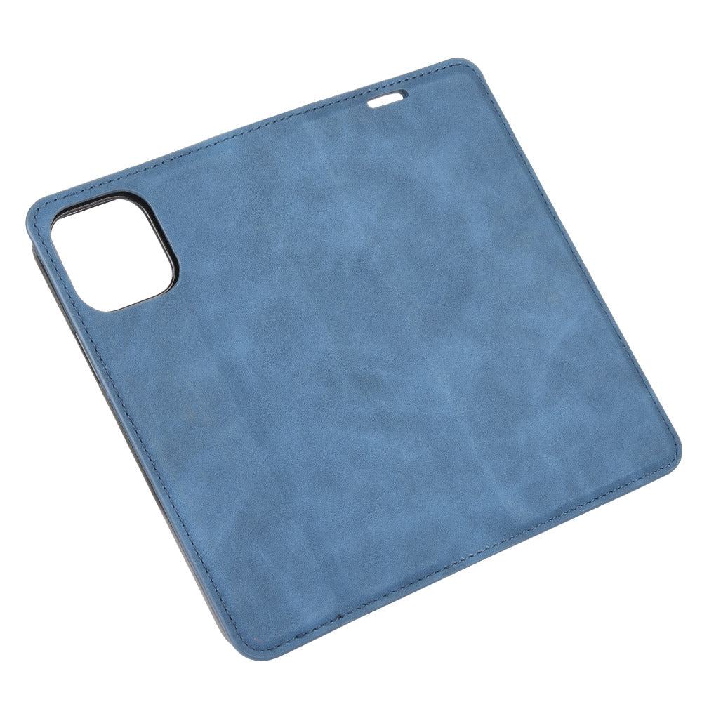 Silky Touch Leather Shell Wallet Stand Case for iPhone 12