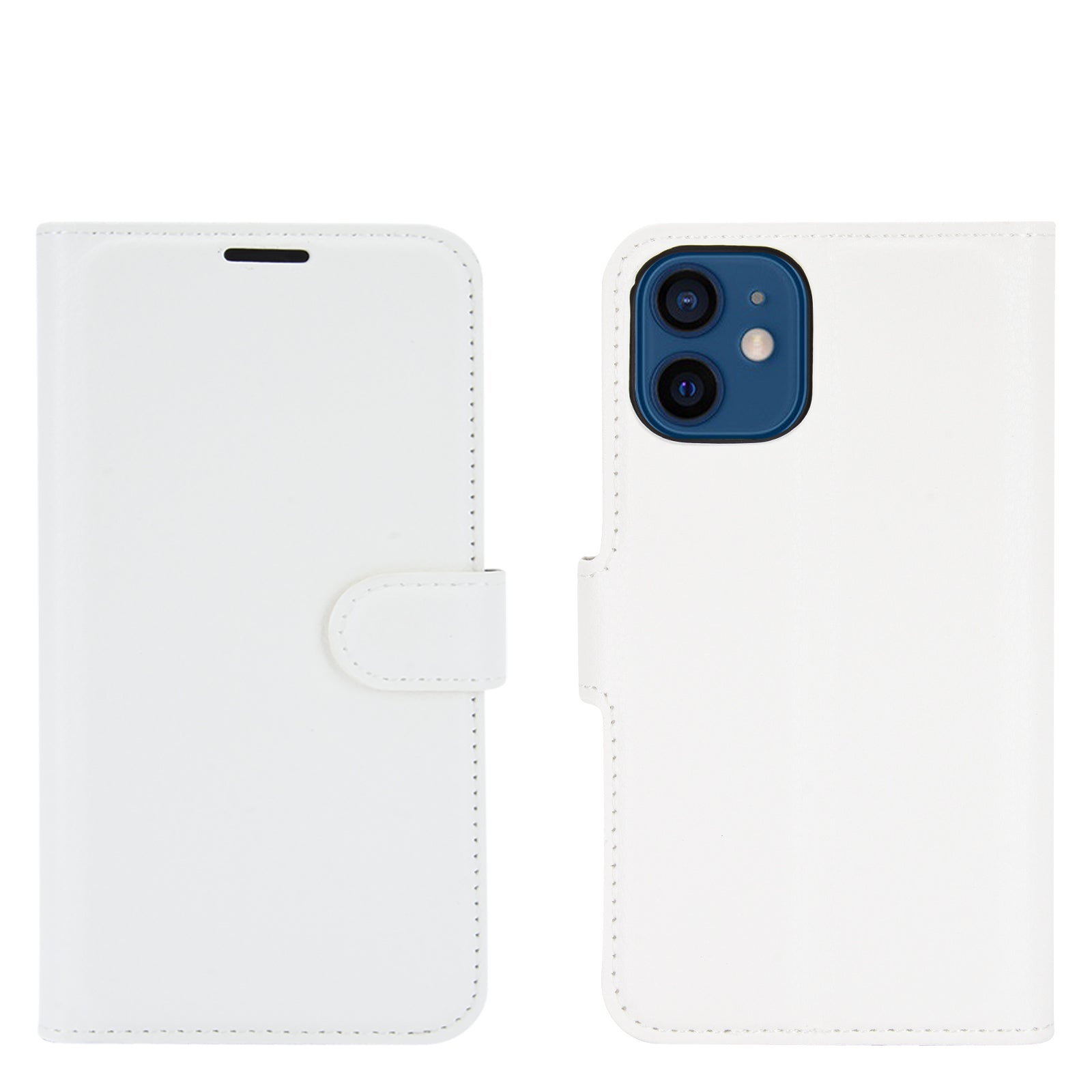Litchi Texture Wallet Stand Leather Phone Cover for iPhone 12 mini Mobile Phone Accessories