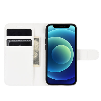 Litchi Texture Wallet Stand Leather Phone Cover for iPhone 12 mini Mobile Phone Accessories