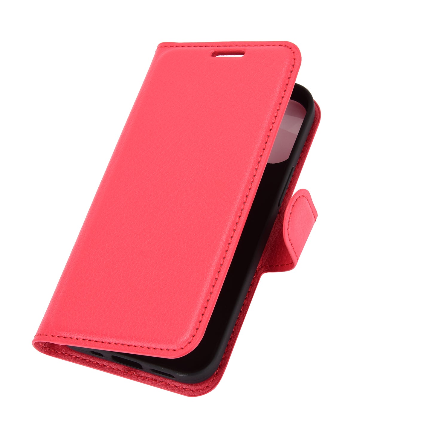 Litchi Texture Wallet Stand Leather Phone Cover for iPhone 12 mini Mobile Phone Accessories