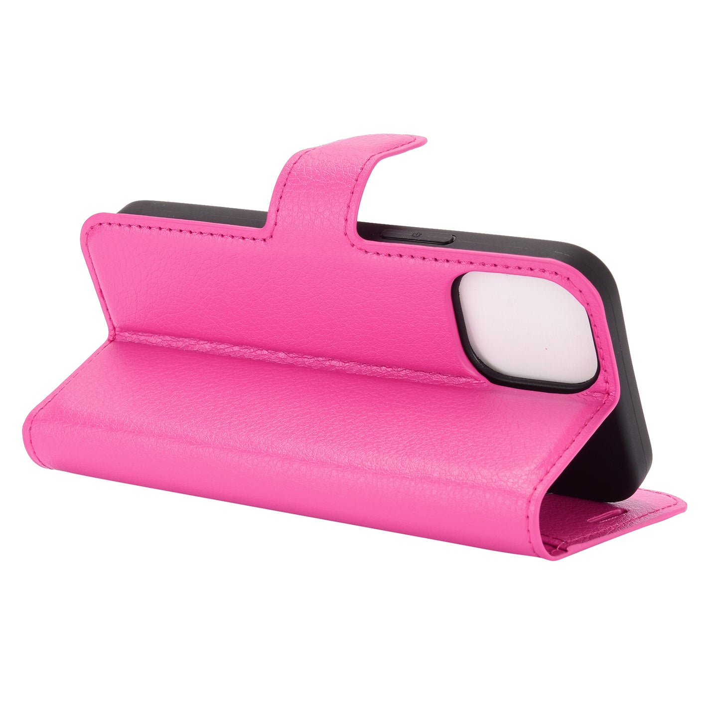 Litchi Texture Wallet Stand Leather Phone Cover for iPhone 12 mini Mobile Phone Accessories