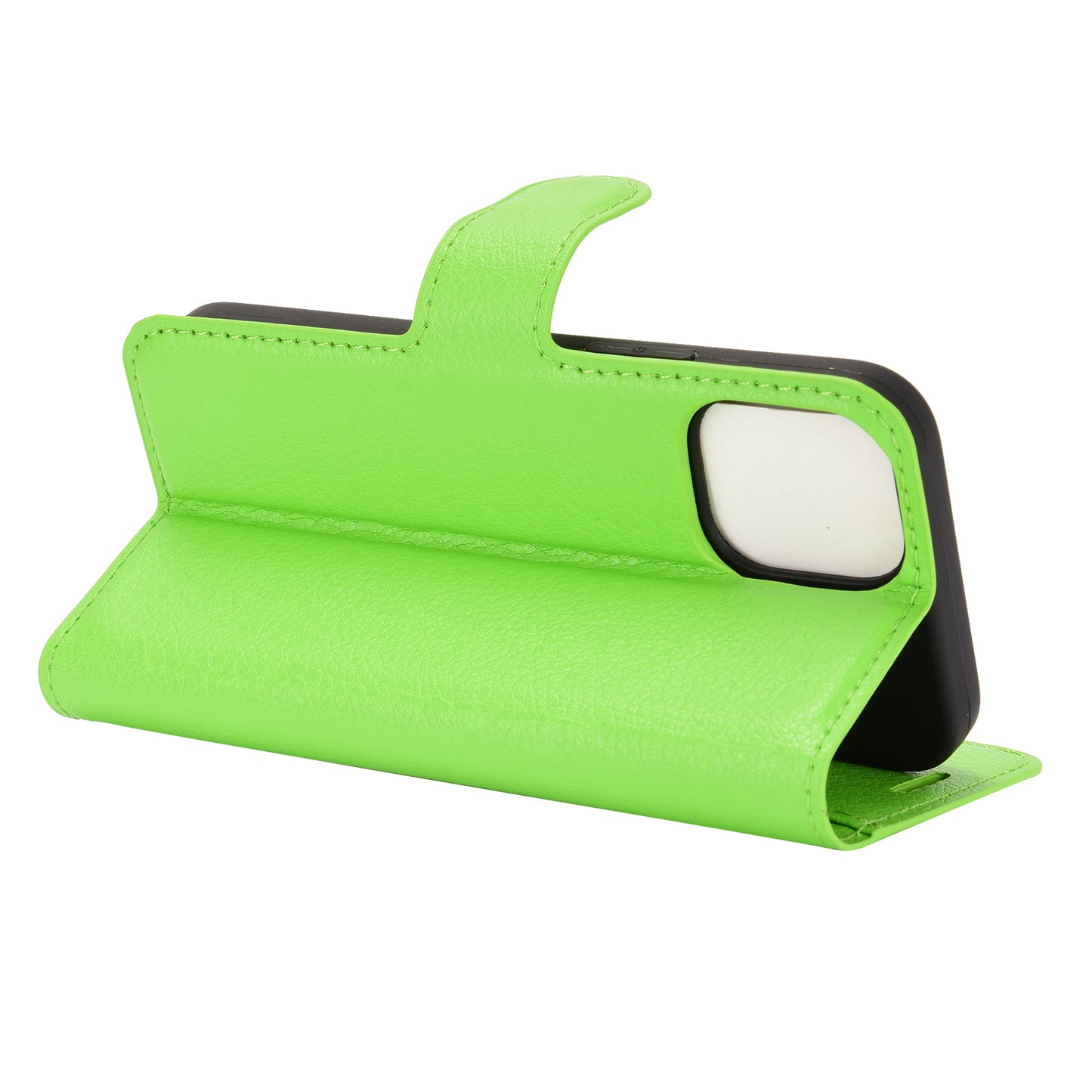 Litchi Texture Wallet Stand Leather Phone Cover for iPhone 12 mini Mobile Phone Accessories
