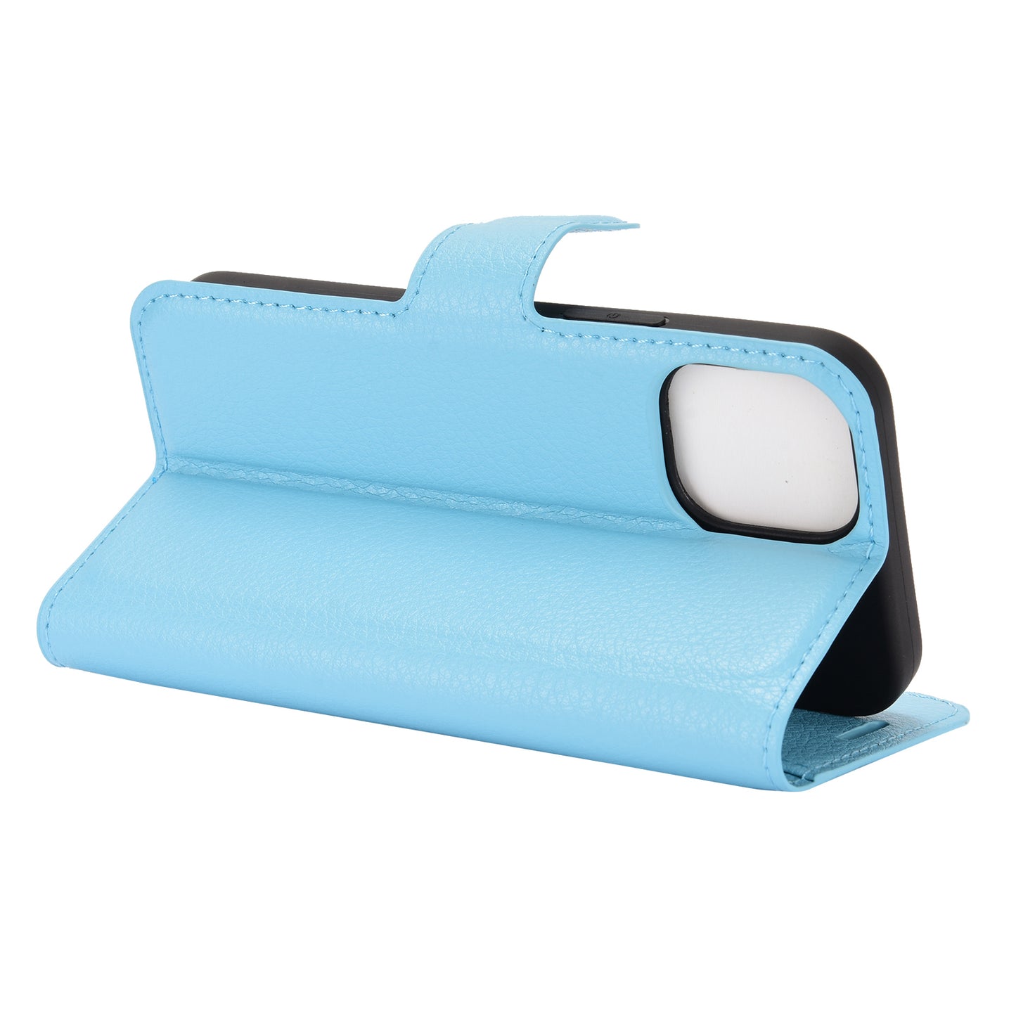 Litchi Texture Wallet Stand Leather Phone Cover for iPhone 12 mini Mobile Phone Accessories