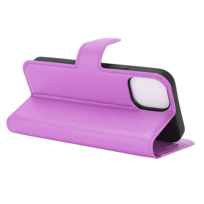 Litchi Texture Wallet Stand Leather Phone Cover for iPhone 12 mini Mobile Phone Accessories