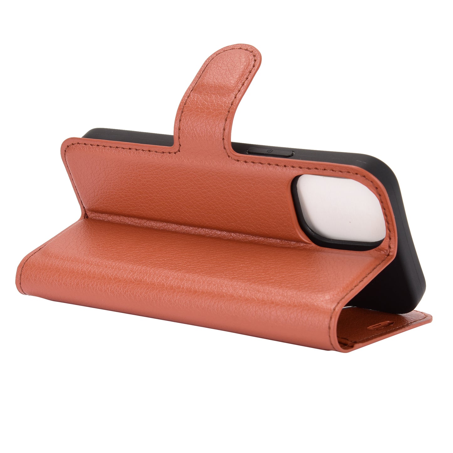 Litchi Texture Wallet Stand Leather Phone Cover for iPhone 12 mini Mobile Phone Accessories