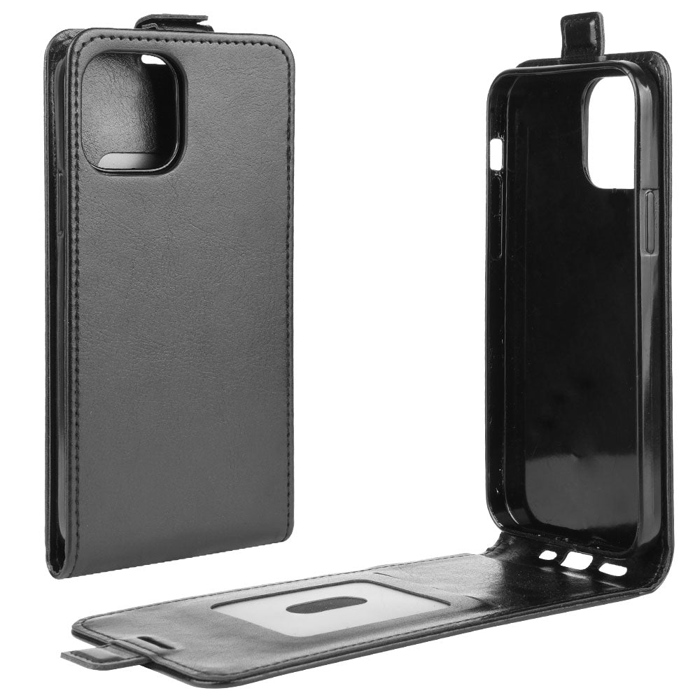 Vertical Flip Crazy Horse Leather Cell Phone Case for iPhone 12 mini