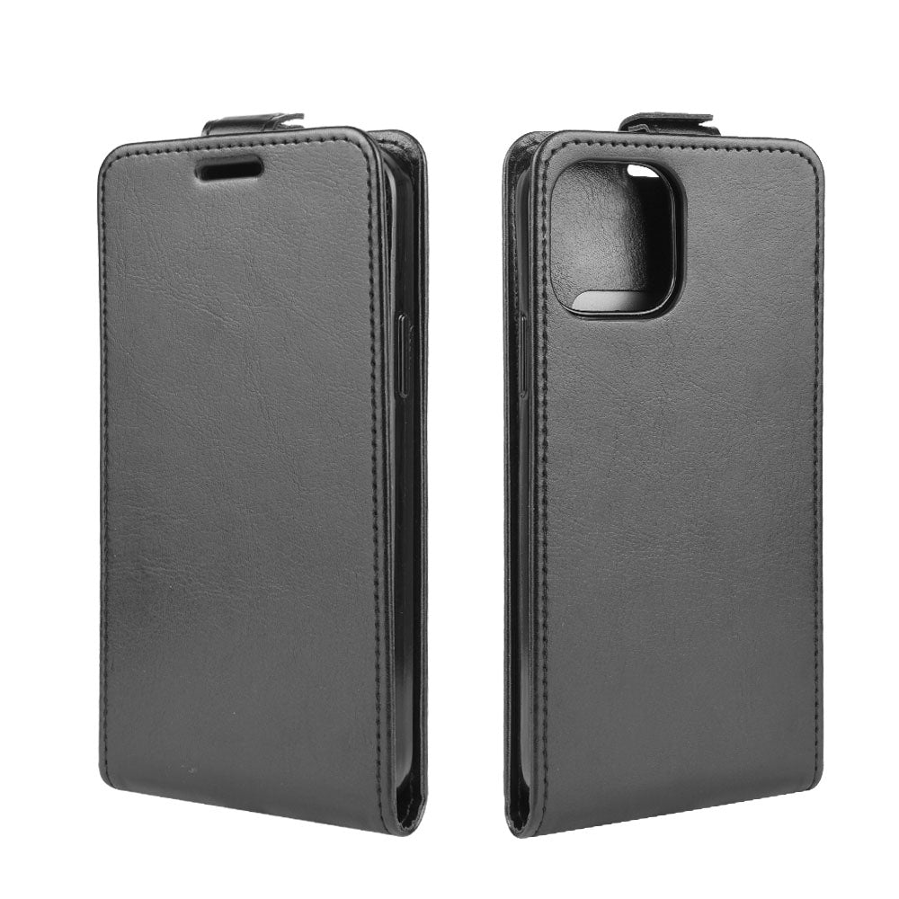 Vertical Flip Crazy Horse Leather Cell Phone Case for iPhone 12 mini