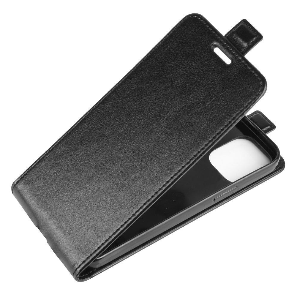 Vertical Flip Crazy Horse Leather Cell Phone Case for iPhone 12 mini