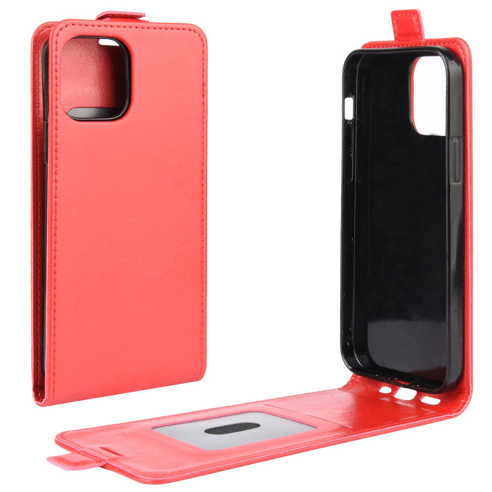 Vertical Flip Crazy Horse Leather Cell Phone Case for iPhone 12 mini