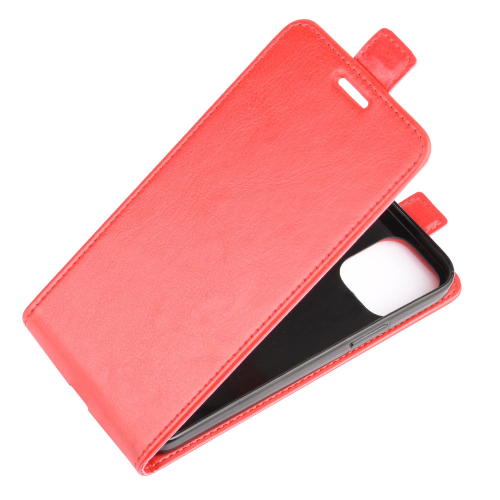 Vertical Flip Crazy Horse Leather Cell Phone Case for iPhone 12 mini