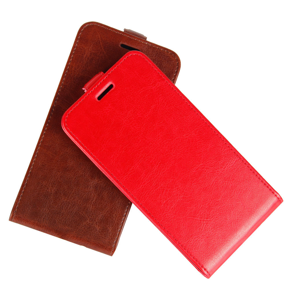 Vertical Flip Crazy Horse Leather Cell Phone Case for iPhone 12 mini