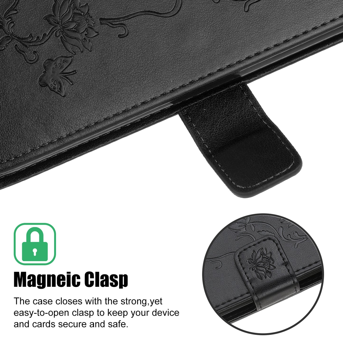 Imprint Butterfly Flower Wallet Leather Protective Case for iPhone 12 mini