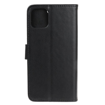 Imprint Butterfly Flower Wallet Leather Protective Case for iPhone 12 mini