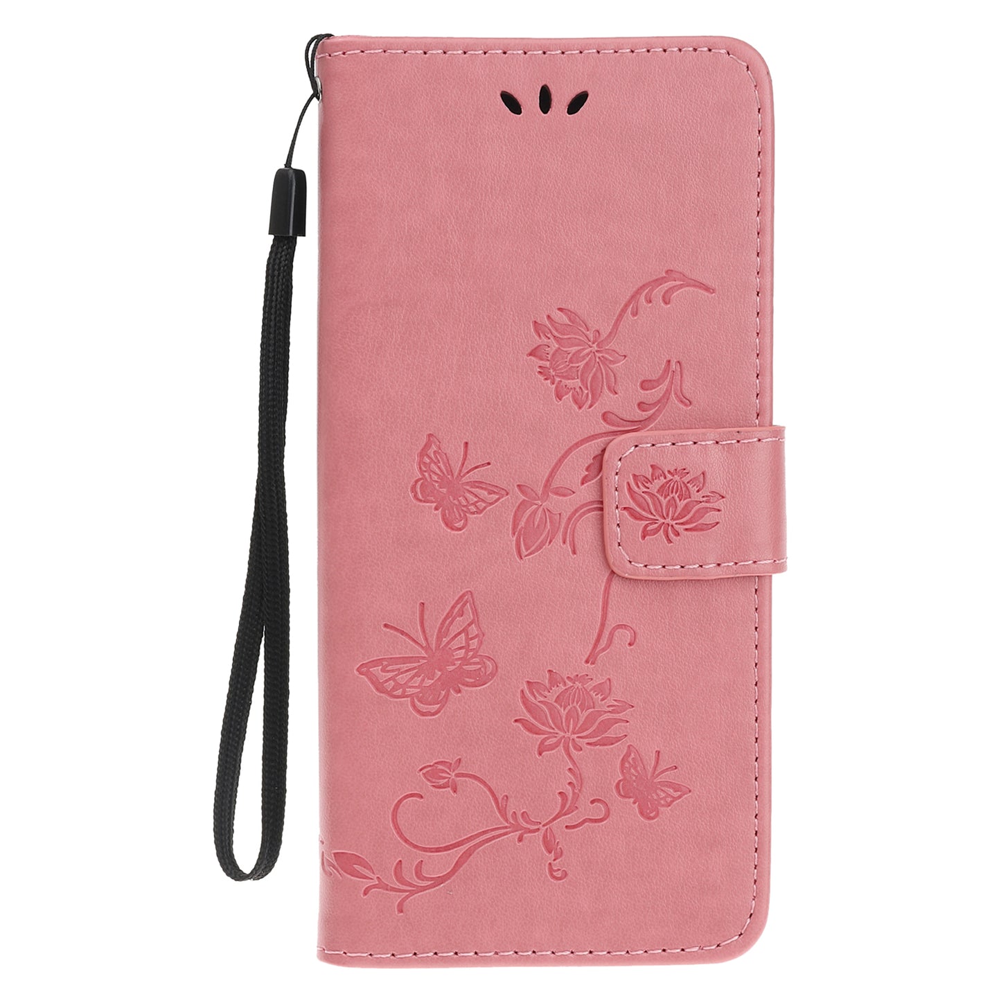 Imprint Butterfly Flower Wallet Leather Protective Case for iPhone 12 mini