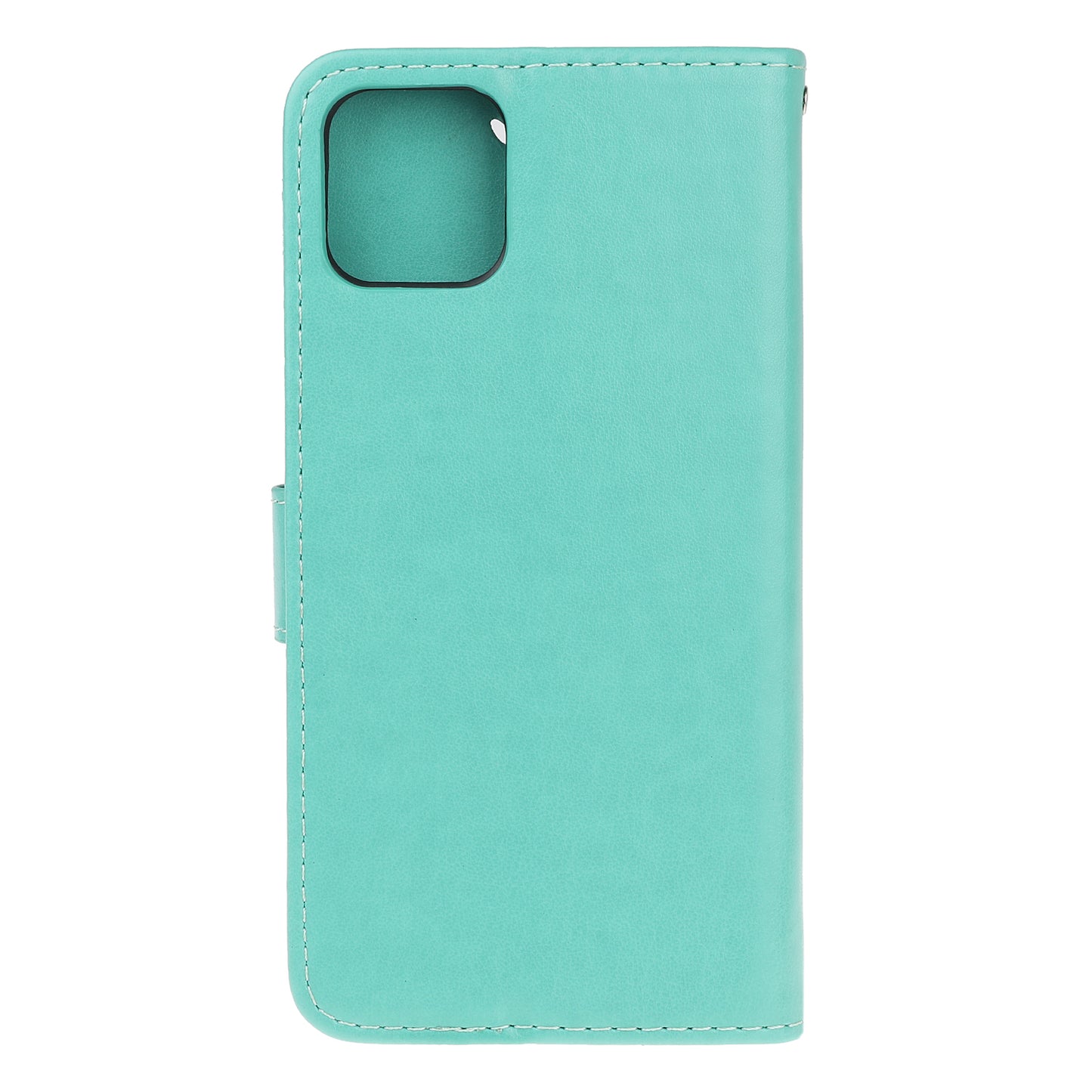 Imprint Butterfly Flowers Leather Wallet Phone Cover for iPhone 12 Pro 6.1 inch