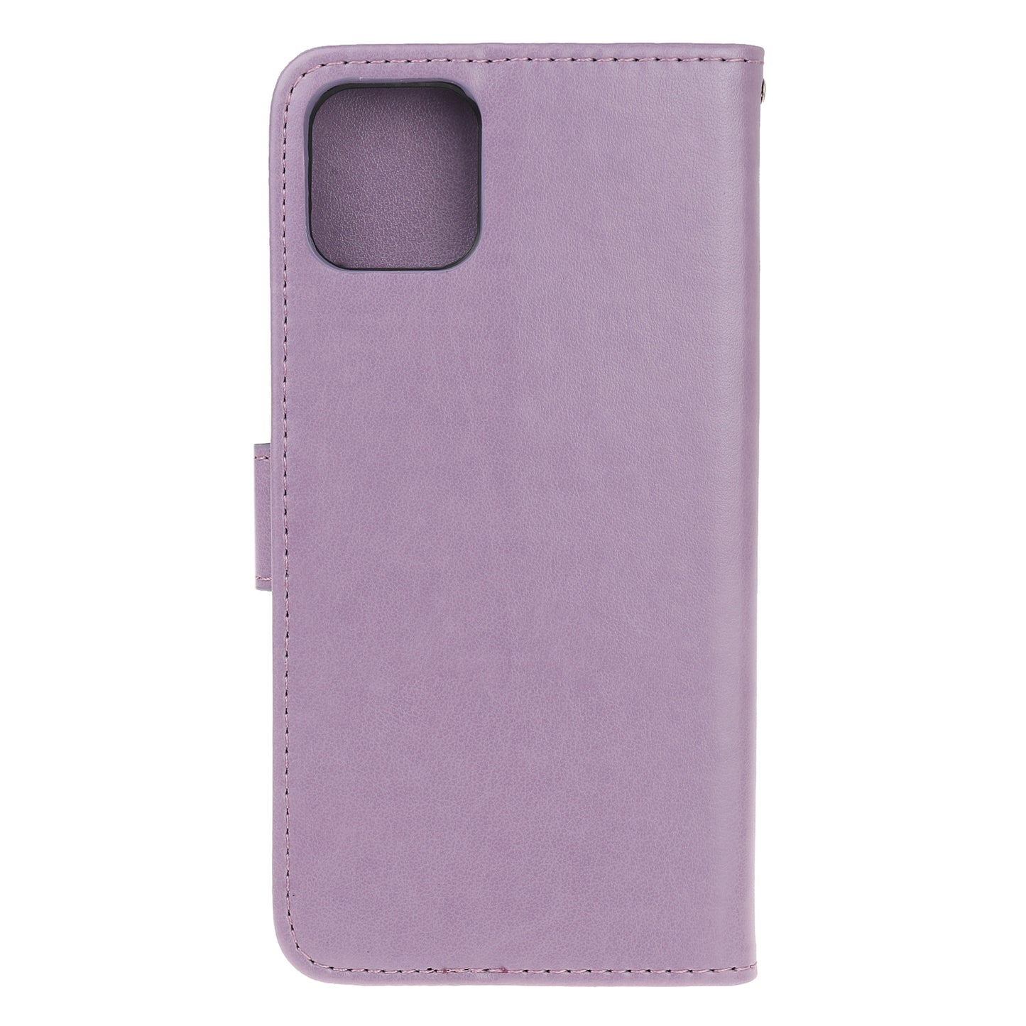 Imprint Butterfly Flowers Leather Wallet Phone Cover for iPhone 12 Pro 6.1 inch