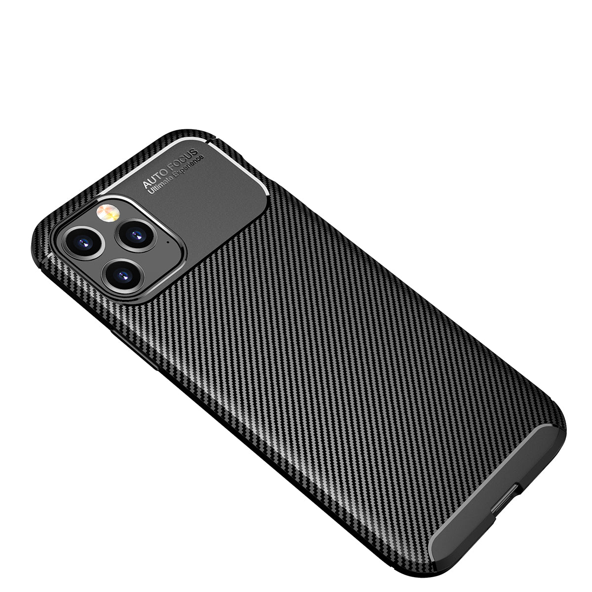 Carbon Fiber Skin Case Drop-proof TPU Shell for iPhone 12 Pro 6.1 inch