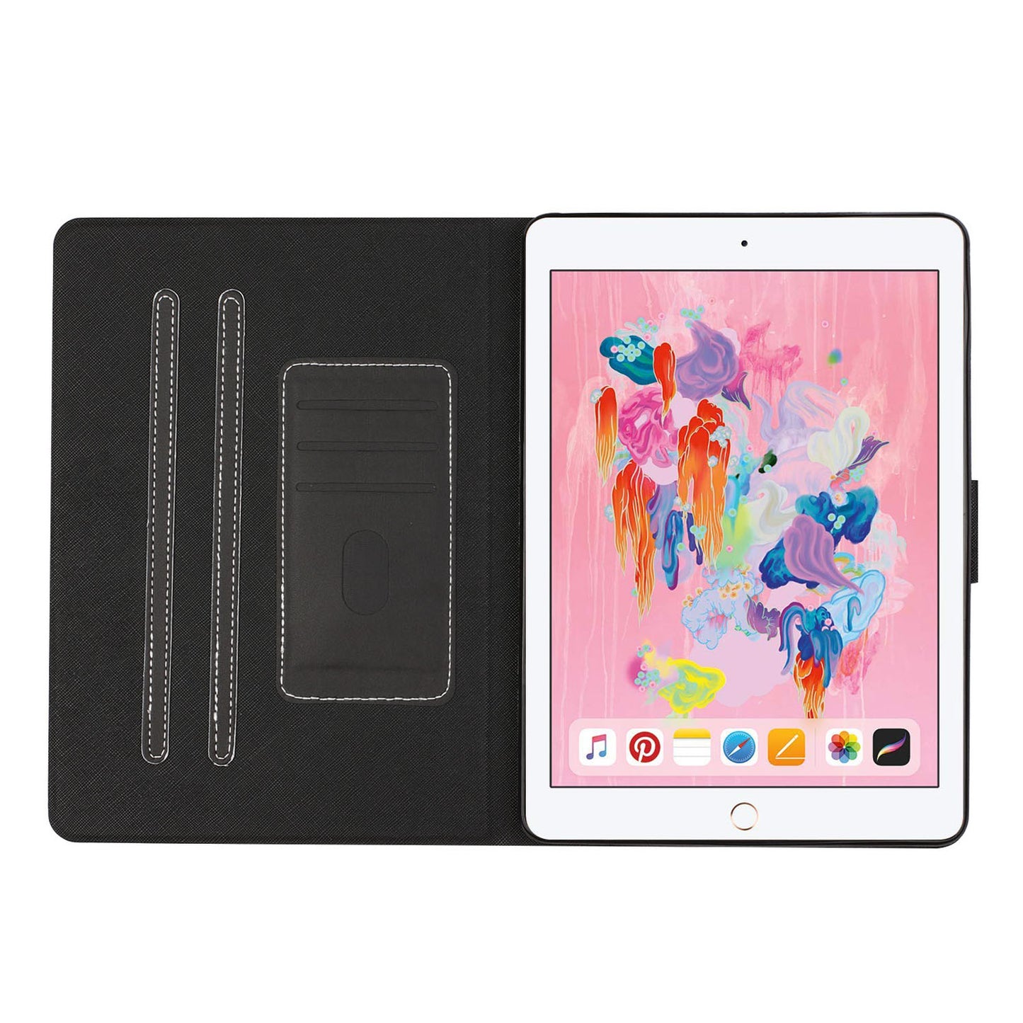 Auto Wake Sleep Stand Smart Leather Tablet Cover for iPad Air (2013) / iPad Air 2 / iPad 9.7-inch (2017) / iPad 9.7-inch (2018)