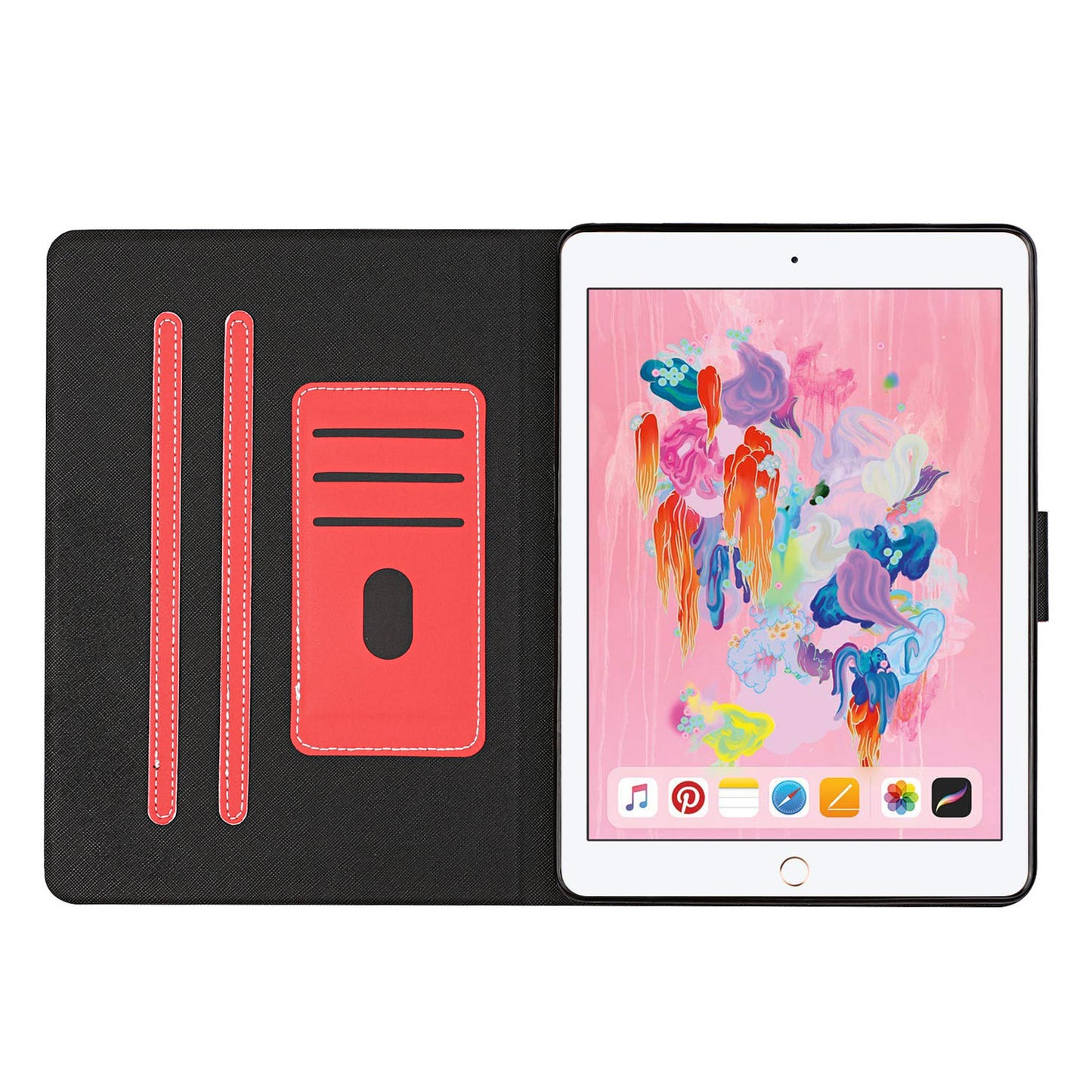 Auto Wake Sleep Stand Smart Leather Tablet Cover for iPad Air (2013) / iPad Air 2 / iPad 9.7-inch (2017) / iPad 9.7-inch (2018)