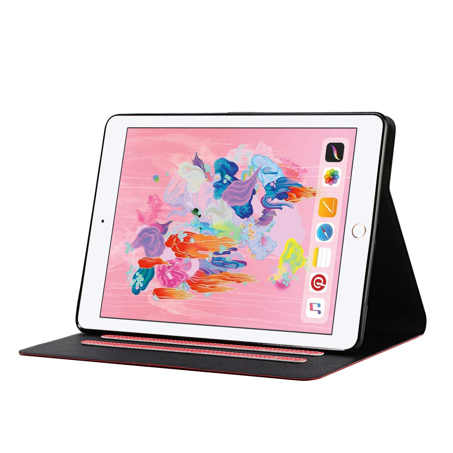 Auto Wake Sleep Stand Smart Leather Tablet Cover for iPad Air (2013) / iPad Air 2 / iPad 9.7-inch (2017) / iPad 9.7-inch (2018)