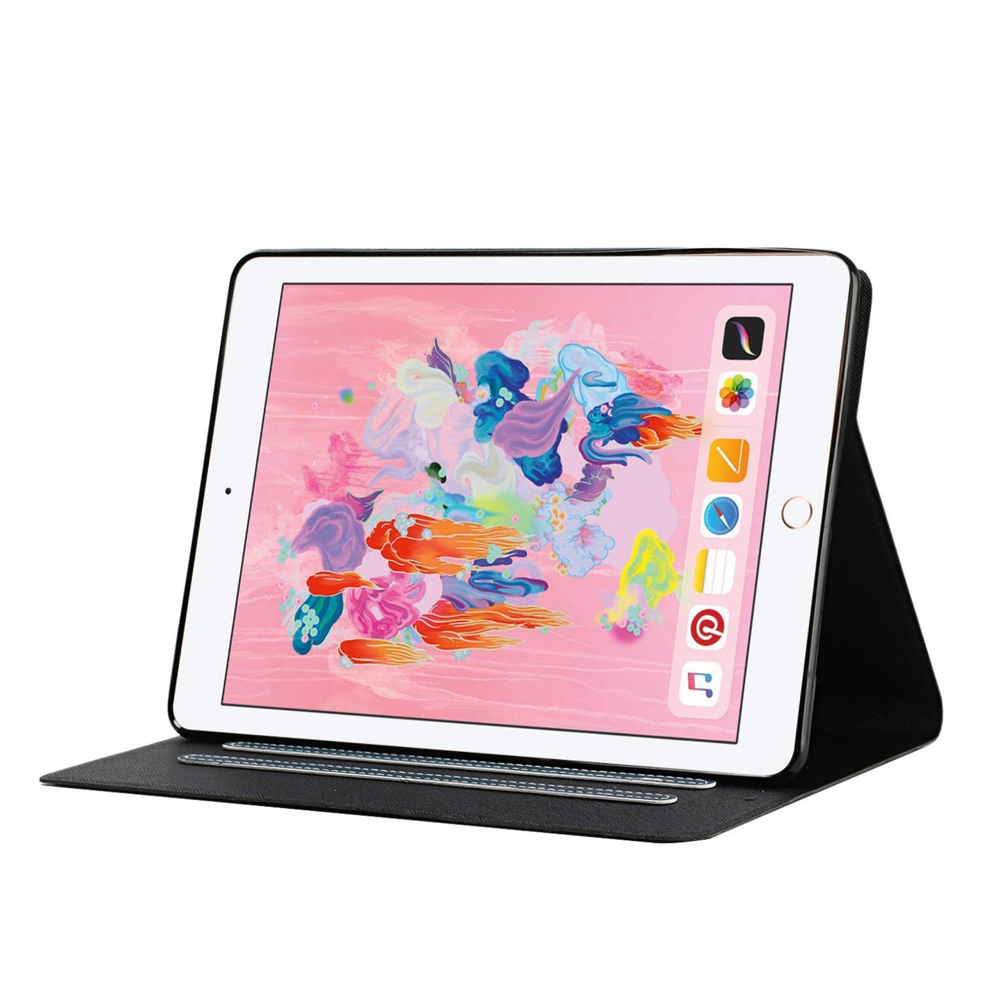 Auto Wake Sleep Stand Smart Leather Tablet Cover for iPad Air (2013) / iPad Air 2 / iPad 9.7-inch (2017) / iPad 9.7-inch (2018)
