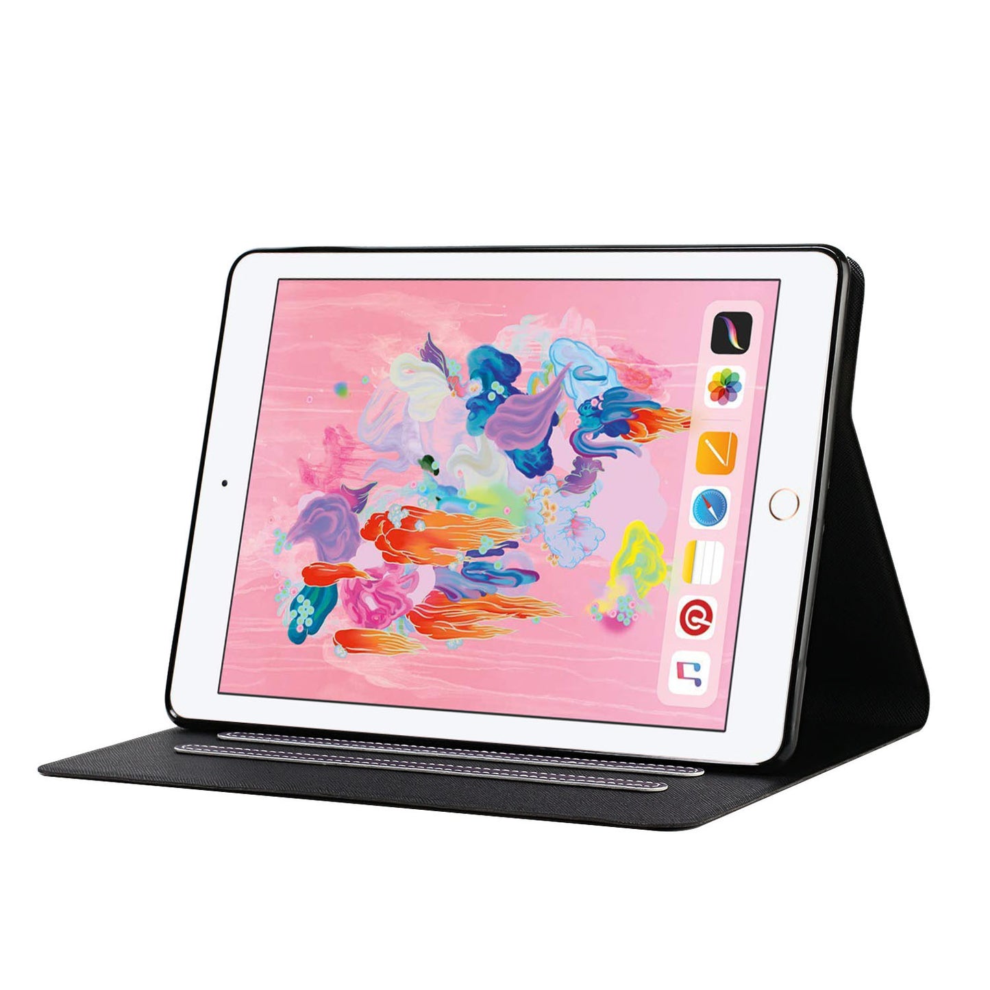 Auto Wake Sleep Stand Smart Leather Tablet Cover for iPad Air (2013) / iPad Air 2 / iPad 9.7-inch (2017) / iPad 9.7-inch (2018)