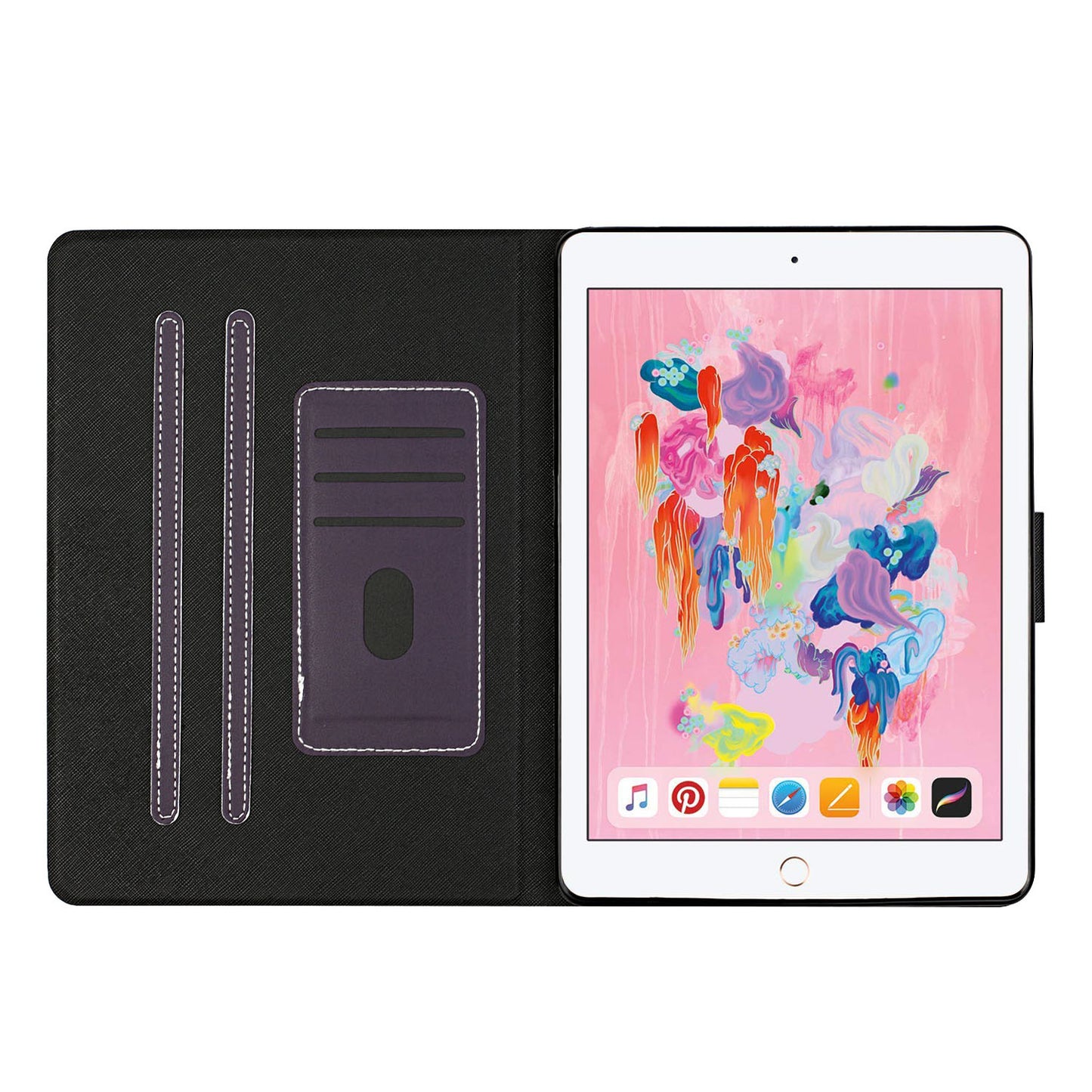 Auto Wake Sleep Stand Smart Leather Tablet Cover for iPad Air (2013) / iPad Air 2 / iPad 9.7-inch (2017) / iPad 9.7-inch (2018)
